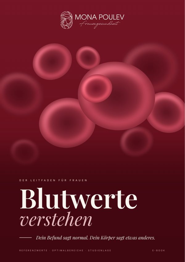 Cover of the German e-book “Blutwerte verstehen” by Mona Poulev